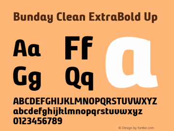 Bunday Clean ExtraBold Up Version 1.47图片样张