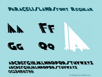 PARACELISLANDSfont Regular Altsys Fontographer 3.5  4/4/01 Font Sample