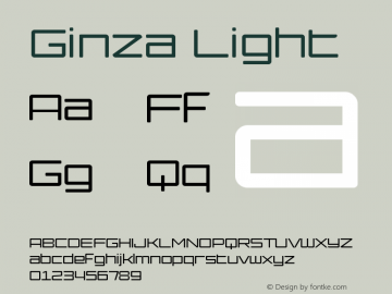 Ginza-Light Version 1.000 2008 initial release图片样张