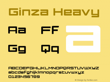 Ginza-Heavy Version 1.000 2008 initial release图片样张