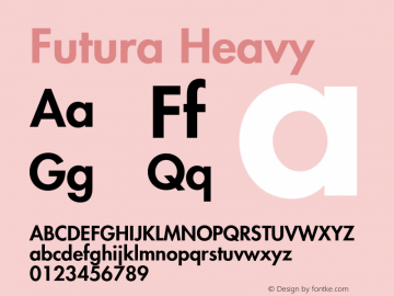 Futura-Heavy 001.002 Font Sample