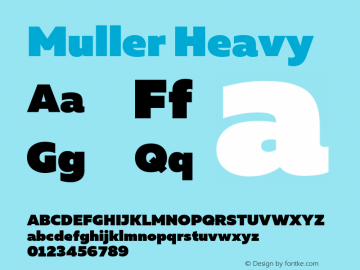 Muller-Heavy Version 1.0;com.myfonts.easy.font-fabric.muller.heavy.wfkit2.version.4nub Font Sample