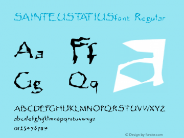 SAINTEUSTATIUSfont Regular Altsys Fontographer 3.5  4/4/01图片样张