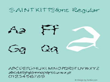 SAINTKITTSfont Regular Altsys Fontographer 3.5  4/4/01图片样张