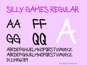 Silly Games Version 1.10;May 25, 2020;FontCreator 11.5.0.2430 32-bit Font Sample