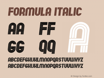 Formula Italic Version 1.000图片样张