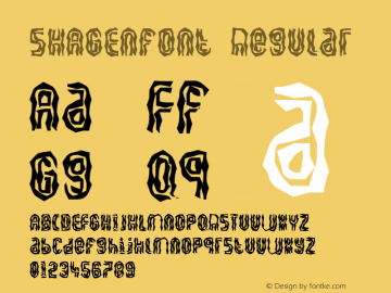 SKAGENfont Regular Altsys Fontographer 3.5  4/4/01图片样张