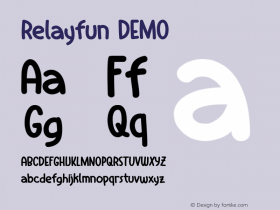 RelayfunDEMO Version 1.002 Font Sample