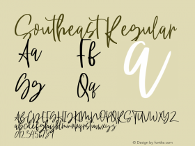 Southeast Version 1.000 Font Sample