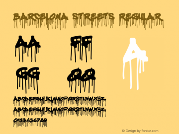 Barcelona Streets Version 1.00;April 9, 2020;FontCreator 11.0.0.2388 64-bit Font Sample