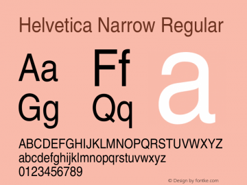 Helvetica-Narrow 001.006图片样张