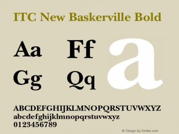 NewBaskerville-Bold 001.002 Font Sample