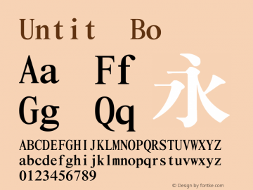 Untit Versio Font Sample