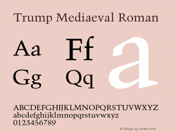 TrumpMediaeval-Roman 001.001图片样张