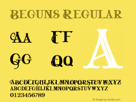 Beguns Version 1.000 Font Sample