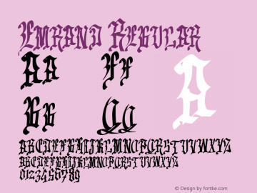 Emrand Version 1.000 Font Sample