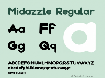 Midazzle Version 1.002;Fontself Maker 3.5.1 Font Sample