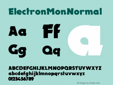 Electron Mon 2.00 Font Sample