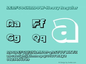 LEAFCOSHADOW-Heavy Version 1.10 June 21, 2020;com.myfonts.easy.dmrailabstd.leafco.shadow-heavy.wfkit2.version.5xgv图片样张