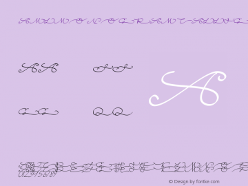 AMLMonogram Calligraphy 02 Version 008.000图片样张