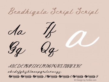 Bendhigola Script Version 1.000图片样张