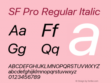 SF Pro Italic Version 16.0d9e1图片样张