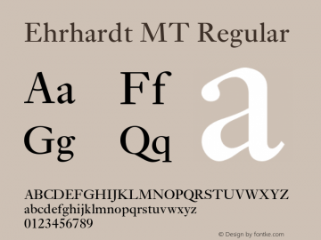 Ehrhardt MT Regular 001.003图片样张