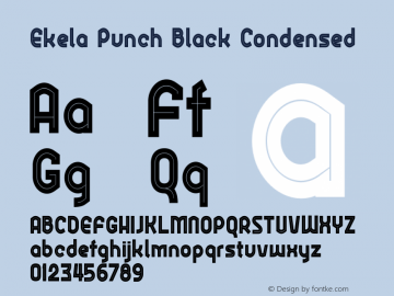 Ekela Punch Black Condensed Version 1.0; Jun 2020图片样张