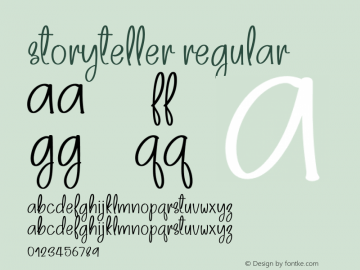 StoryTeller Version 1.003;Fontself Maker 3.5.1 Font Sample