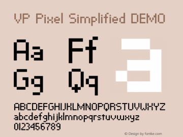 VP Pixel Simplified Version 1.900;hotconv 1.0.109;makeotfexe 2.5.65596图片样张