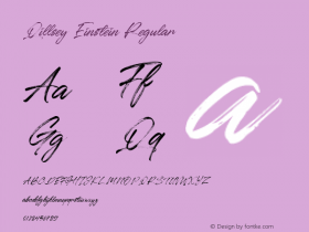 Qillsey Einstein Version 1.00;June 13, 2020;FontCreator 11.5.0.2427 64-bit图片样张