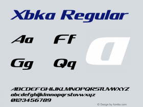 Xbka Version 1.007;Fontself Maker 3.5.1图片样张