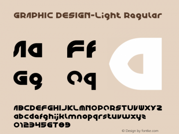 GRAPHIC DESIGN-Light Version 1.00;April 15, 2020;FontCreator 11.5.0.2430 64-bit Font Sample