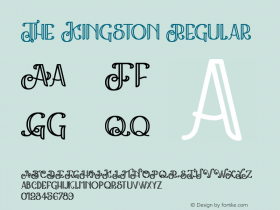 The Kingston Version 1.00;March 28, 2020;FontCreator 12.0.0.2563 64-bit Font Sample