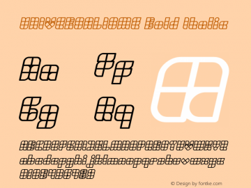 UNIVERSALISME Bold Italic Version 1.00;October 22, 2019;FontCreator 11.5.0.2430 64-bit图片样张