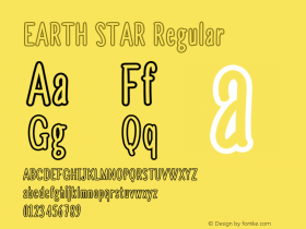 EARTH STAR Version 1.001;Fontself Maker 3.5.1 Font Sample