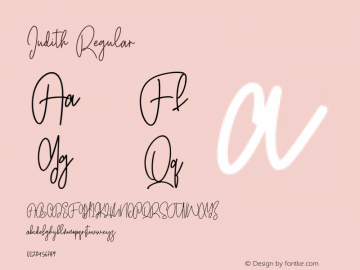 Judith 1.000 Font Sample