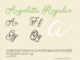 Angelitta Version 1.00;August 10, 2020;FontCreator 13.0.0.2678 64-bit Font Sample