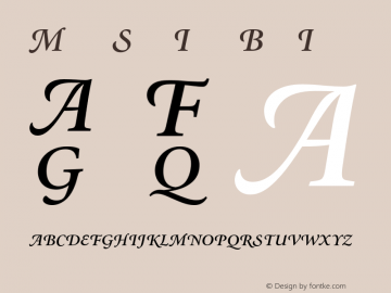 Minion Swash Italic Bold Italic OTF 1.0;PS 001.001;Core 1.0.22图片样张