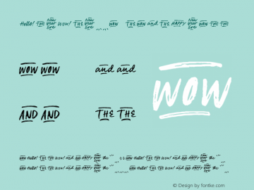 Priscilla-Catchword 1.0 Font Sample