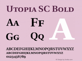 Utopia SC Bold V.1.0图片样张