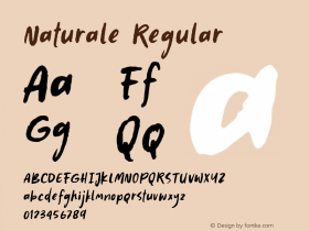 Naturale  Font Sample