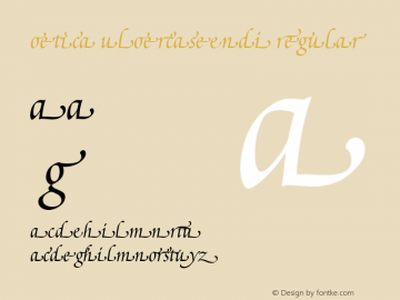 Poetica SuppLowercaseEndI Regular V.1.0 Font Sample