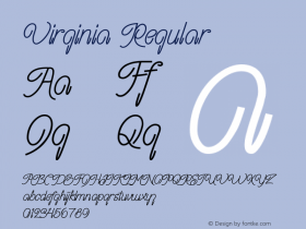 Virginia Version 1.024;Fontself Maker 3.5.1图片样张