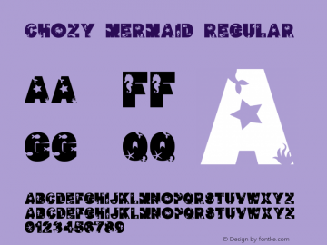 Chozy mermaid Version 1.00;August 3, 2020;FontCreator 12.0.0.2563 64-bit图片样张