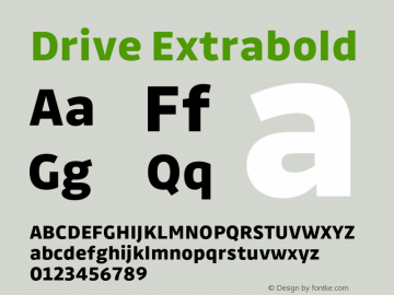 Drive Extrabold Version 1.350图片样张