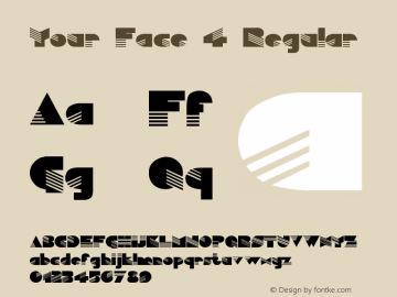 Your Face 4 Regular 1.0 Wed May 03 20:10:04 1995图片样张