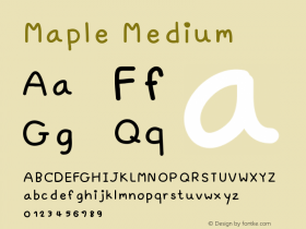 Maple Version 001.000 Font Sample