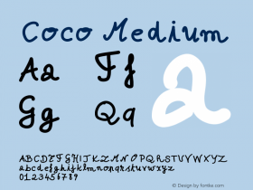 Coco Version 001.000 Font Sample