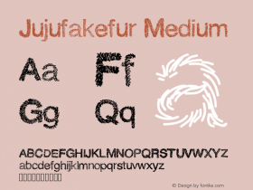 Jujufakefur Version 001.000 Font Sample
